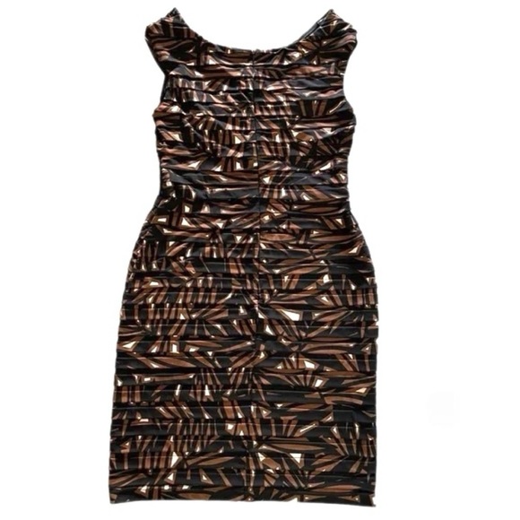 Adrianna Papell Beaded Sequin Pleated Layered Tiered – Size 8 NWT - Picture 4 of 5